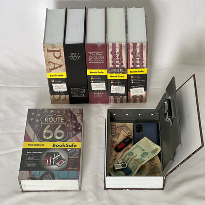 خزنة أموال ومجوهرات على شكل كتاب بكود سري