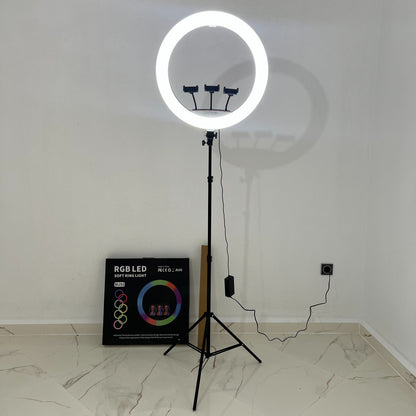 Ring Light RGB 56 Cm+Tripod 210 Cm